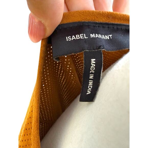 Isabel Marant Goat Suede Mini Shift Dress Size 40 US 8 Leather Tan - Picture 10 of 15